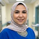 أخصائية طب النساء والتوليد وعلاج العقم، حاصلة على الماجستير من جامعة الأزهر. 